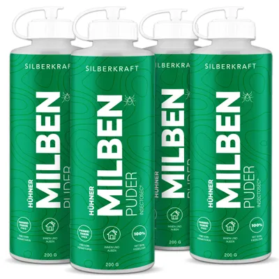 SILBERKRAFT Poudre anti-acariens pour poules