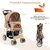 GIANTEX Faltbarer Haustierbuggy Mit Verdeck Für Kleine Und Mittlere Tiere GIANTEX Faltbarer Haustierbuggy Mit Verdeck Für Kleine Und Mittlere Tiere