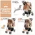 GIANTEX Faltbarer Haustierbuggy Mit Verdeck Für Kleine Und Mittlere Tiere GIANTEX Faltbarer Haustierbuggy Mit Verdeck Für Kleine Und Mittlere Tiere