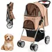 GIANTEX Faltbarer Haustierbuggy Mit Verdeck Für Kleine Und Mittlere Tiere