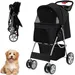 GIANTEX Faltbarer Haustierbuggy Mit Verdeck Für Kleine Und Mittlere Tiere