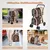GIANTEX Poussette 2 Étages pour Chien Chat Détachable et Pliable
