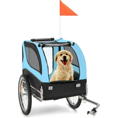 GIANTEX Remorque de Vélo pour Chien, Chariot pour Chien de Transport