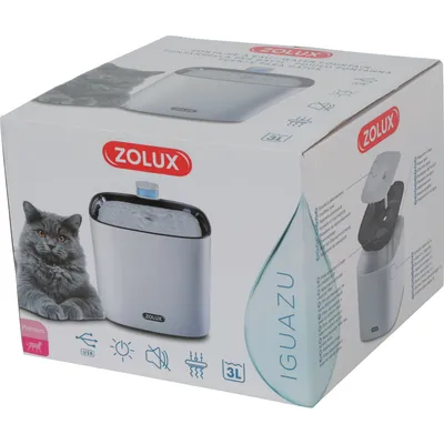 zolux - Fontaine à eau Silencieuse Iguazu 3 Litres Pour Chats Et Petits Chi