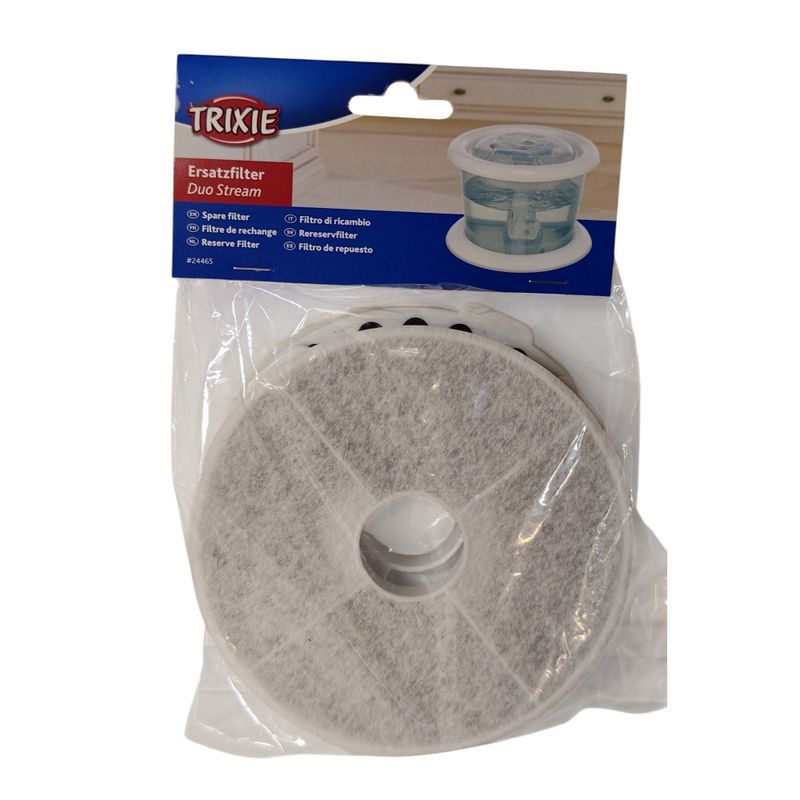 Trixie - Filtre de remplacement pour la fontaine, BUBBLE STREAM, lot de 2 f