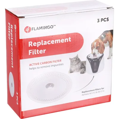 Flamingo - 3 Filtres rechange pour Fontaine sensor Adriana  pour chat e
