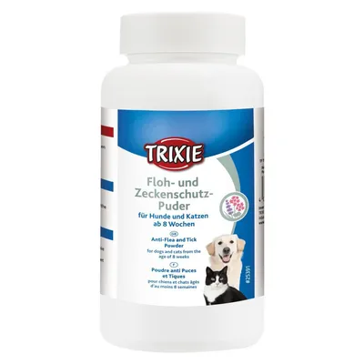 Trixie - Poudre anti-puces et tiques pour chats et chiens 150 g
