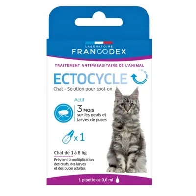 Francodex - Pipette anti puces Ectocycle pour Chat