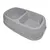 animallparadise - Ecuelle double bol 2 x 200 ml, gris en plastique, pour ch animallparadise - Ecuelle double bol 2 x 200 ml, gris en plastique, pour ch