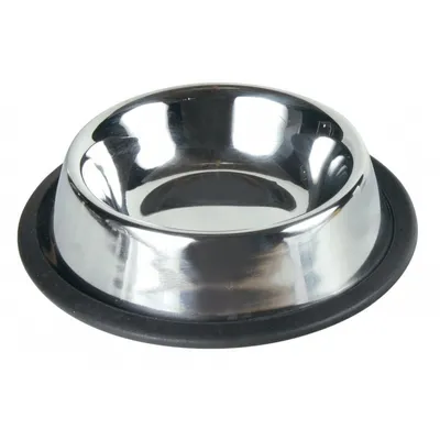 Gamelle écuelle en acier inoxydable pour animaux, 0.2L / ø 15 cm.