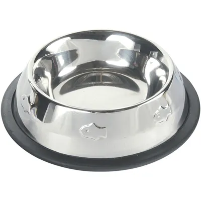 Trixie - Gamelle en acier inox motif poisson ø 15 cm 0.2 Litres  pour chat