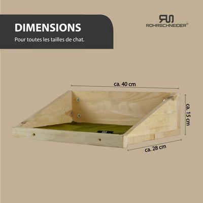 Rohrschneider Marche d'escalade naturelle avec insert