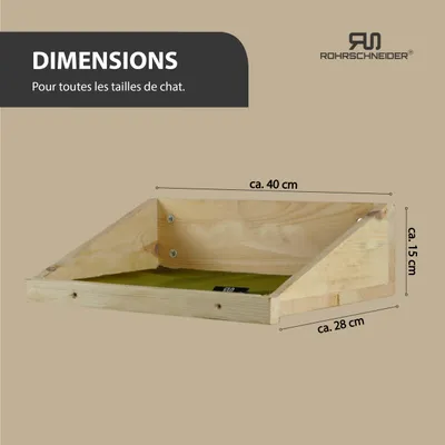 Rohrschneider Marche d'escalade naturelle avec insert