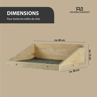 Rohrschneider Marche d'escalade naturelle avec insert
