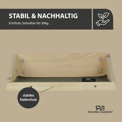 Rohrschneider Marche d'escalade naturelle avec insert Rohrschneider Marche d'escalade naturelle avec insert