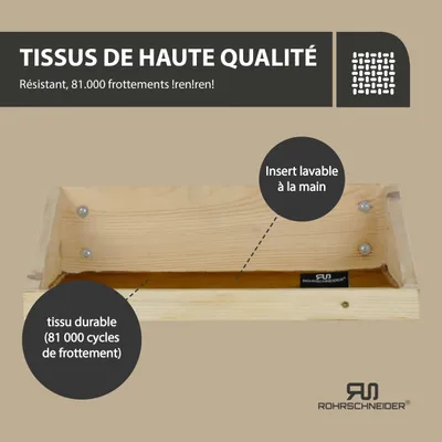 Rohrschneider Marche d'escalade naturelle avec insert