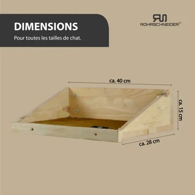 Rohrschneider Marche d'escalade naturelle avec insert