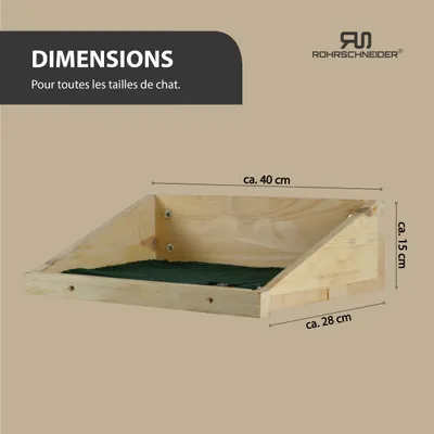 Rohrschneider Marche d'escalade naturelle avec insert