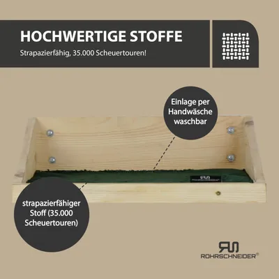 Rohrschneider Marche d'escalade naturelle avec insert Rohrschneider Marche d'escalade naturelle avec insert