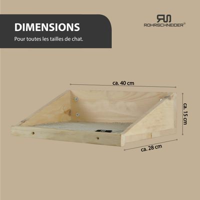 Rohrschneider Marche d'escalade naturelle avec insert