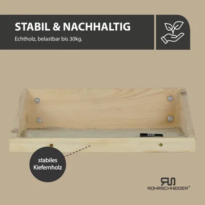 Rohrschneider Marche d'escalade naturelle avec insert Rohrschneider Marche d'escalade naturelle avec insert