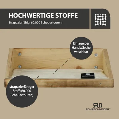 Rohrschneider Marche d'escalade flammée avec insert Rohrschneider Marche d'escalade flammée avec insert