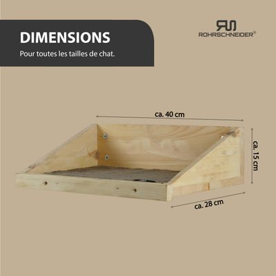 Rohrschneider Marche d'escalade naturelle avec insert