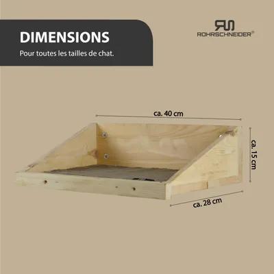 Rohrschneider Marche d'escalade naturelle avec insert