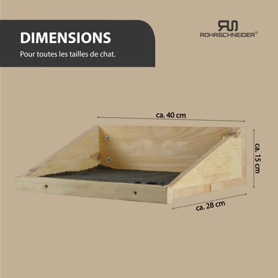 Rohrschneider Marche d'escalade naturelle avec insert