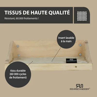 Rohrschneider Marche d'escalade naturelle avec insert