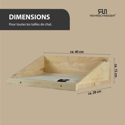 Rohrschneider Marche d'escalade naturelle avec insert