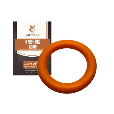 Wildfang® Jouet à mâcher anneau à mâcher "Robin" - 100% caoutchouc naturel