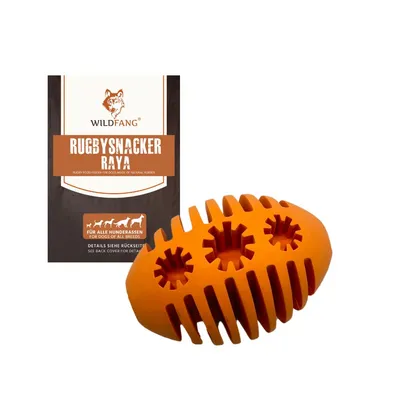Wildfang® Jouet à mâcher rugby snacker "Raya" - 100% caoutchouc naturel Wildfang® Jouet à mâcher rugby snacker "Raya" - 100% caoutchouc naturel