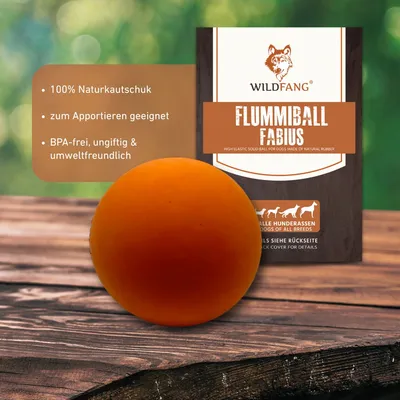 Wildfang® Balle rebondissante « Fabius » – 100% caoutchouc naturel Wildfang® Balle rebondissante « Fabius » – 100% caoutchouc naturel