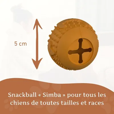Wildfang® Balle à mâcher "Simba" - 100% caoutchouc naturel