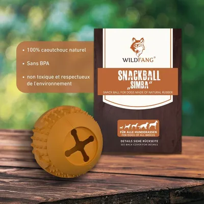 Wildfang® Balle à mâcher "Simba" - 100% caoutchouc naturel