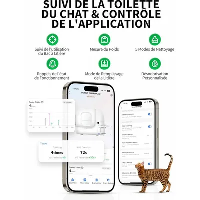 PETKIT - Litière automatique - PURAMAX 2 PETKIT - Litière automatique - PURAMAX 2