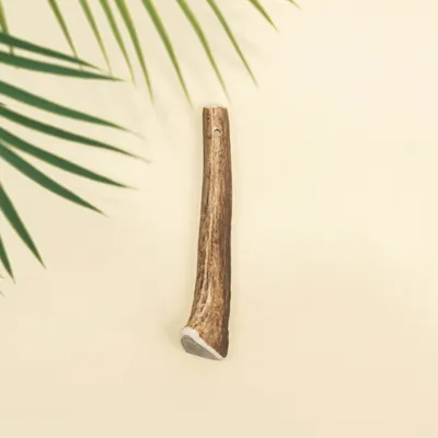 Dog Chef Bois de Cerf Tranché - Brosse à Dents 100% Naturelle pour Chien