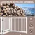 GIANTEX Faltbares Kiefernholz-Schutzgitter Für Treppen Und Hundeabsperrung GIANTEX Faltbares Kiefernholz-Schutzgitter Für Treppen Und Hundeabsperrung
