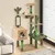 GIANTEX Arbre à Chat Design 150cm, Arbre a Chat en Forme de Cactus Vert