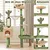 GIANTEX Arbre à Chat Design 150cm, Arbre a Chat en Forme de Cactus Vert