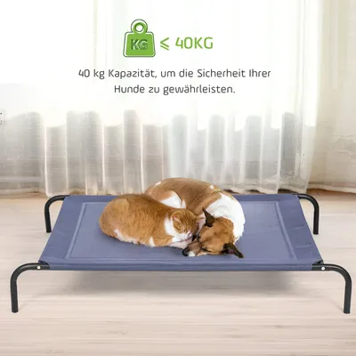 Giantex Hundebett, Liege Aus Textilene, Stahlgestell Für Den Garten Giantex Hundebett, Liege Aus Textilene, Stahlgestell Für Den Garten