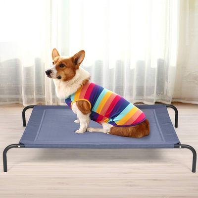 Giantex Hundebett, Liege Aus Textilene, Stahlgestell Für Den Garten