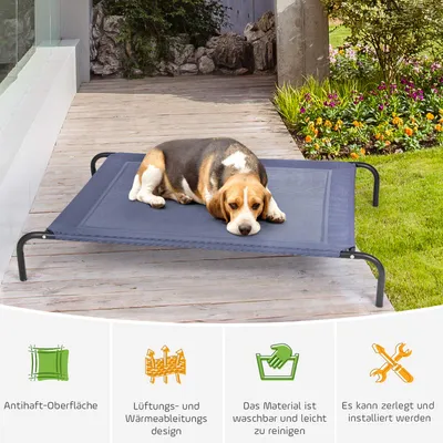 Giantex Hundebett, Liege Aus Textilene, Stahlgestell Für Den Garten Giantex Hundebett, Liege Aus Textilene, Stahlgestell Für Den Garten