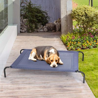 Giantex Hundebett, Liege Aus Textilene, Stahlgestell Für Den Garten