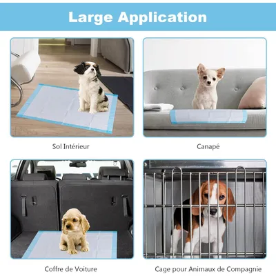 Giantex Alese Jetable Chien Séchage Rapide, Anti-Fuite,Tapis Éducateur