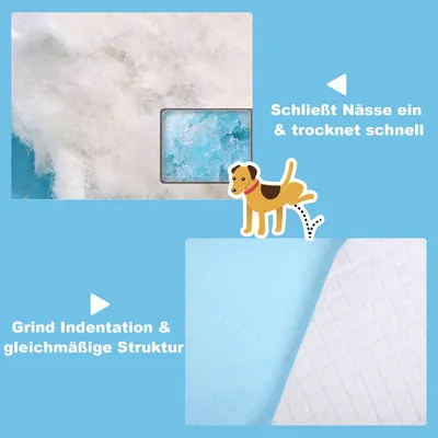 GIANTEX saugdichte Welpenpads PE-Folie 75×90cm 100Stück für Hunde&Haustiere GIANTEX saugdichte Welpenpads PE-Folie 75×90cm 100Stück für Hunde&Haustiere