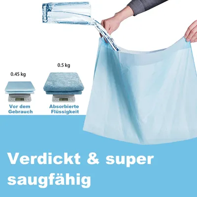 GIANTEX saugdichte Welpenpads PE-Folie 75×90cm 100Stück für Hunde&Haustiere GIANTEX saugdichte Welpenpads PE-Folie 75×90cm 100Stück für Hunde&Haustiere
