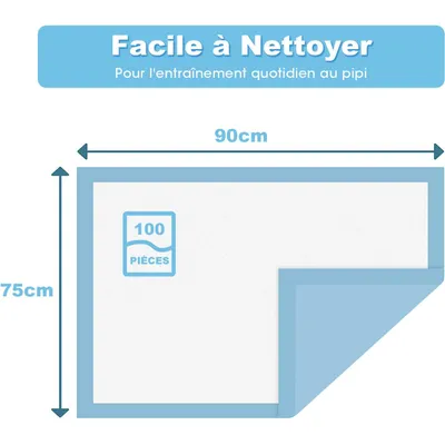 Giantex Tapis Éducateurs pour Chien Anti-Fuite,Séchage Rapide 5 Couches