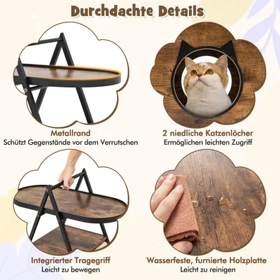GIANTEX 2in1 Katzenschrank Mit Versteckkatzenhaus Und Sisalmatten GIANTEX 2in1 Katzenschrank Mit Versteckkatzenhaus Und Sisalmatten